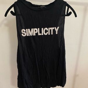 Simplicity muscle tank